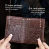 Handmade faux leather Driver's Card Pouch