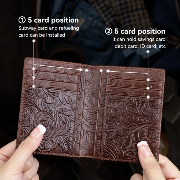 Handmade faux leather Driver's Card Pouch