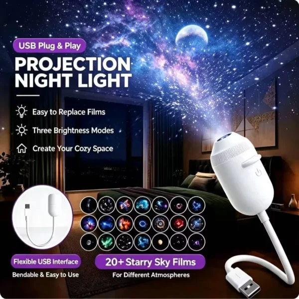 HD Smart Starry Sky Projector Night Light Sa69db77eae644b3aad95631b684abc106