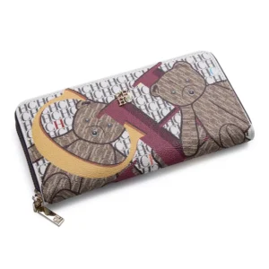 CH High Quality Women's Wallet Classic Retro Folding Print Design Fashionable