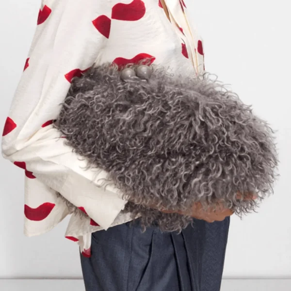 Kisslock Faux Fur Winter Clutch Bag Sa9961e1cc23942858bf6ee8d0220fb6cx