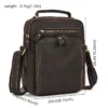 Men's Faux Leather Crossbody Messenger Bag