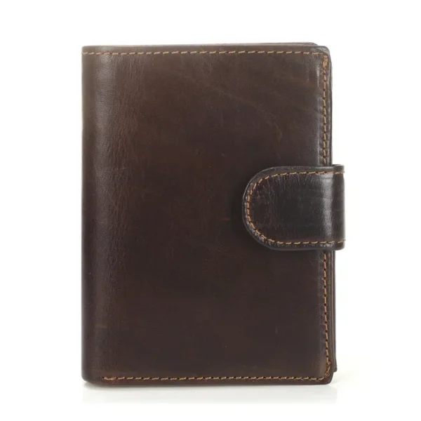 Men's Faux Leather Wallet with Coin Purse