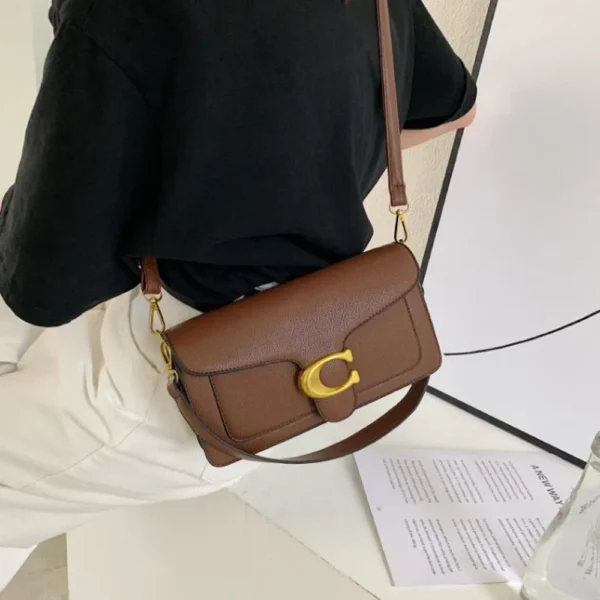 Litchi-Grain Underarm Crossbody Bag Sab18f29b357b408ab557b344dc81195bX