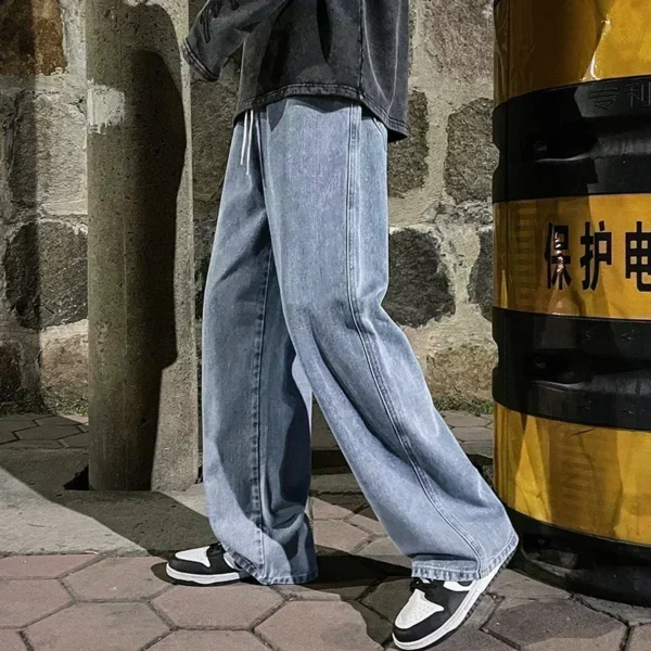 Men's Loose Streetwear Jeans, Korean Style Sac9c7eedb2e94e9cb0fcf267e4f0ec56i