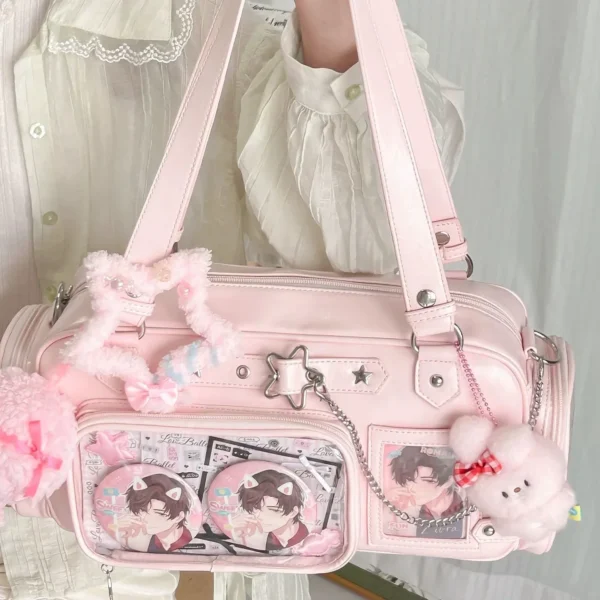 Y2K Star Chain Transparent Ita Bag Sacd65e979ec7439f85b2104c9df50434Z
