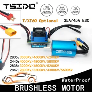 BuyerFriends Brushless Motor with ESC, Multiple Sizes