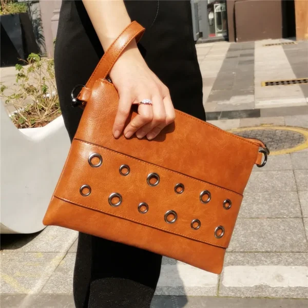 Brand Design Rivets Women Envelope Clutch Bag PU Leather Ladies Crossbody Sb01d9319212a431fb76ef3ac29c14400u