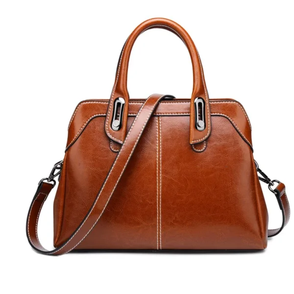 Genuine Leather Women Handbag Top Handle Shoulder Cross Body Bag Fashion Sb078bd2d04894689aef2b834fb23251fC
