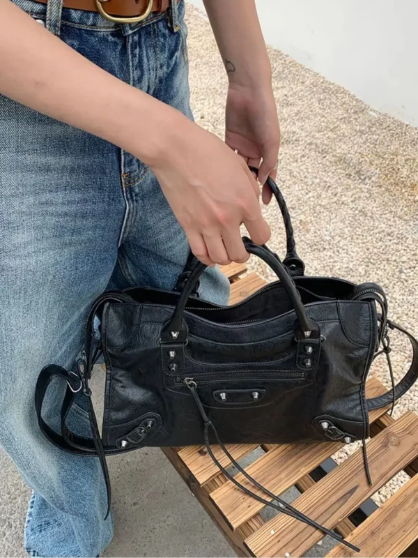 Trendy Motorcycle Bags Women's City Tote Bag Y2k Classic Street Fashionable Sb0ace48e65e74646afc0790f813cb6ecS