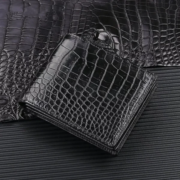 handmade authentic crocodile leather men's wallet short wallet real crocodile leather Sb0ea110c93844759948e6ae05c0b4657D