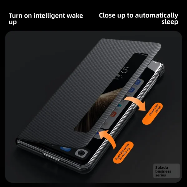 Kevlar-Feel Phone Case, Compatible with Honor Magic V5 Sb0f7bf75204045b885d8302962c12fb6T