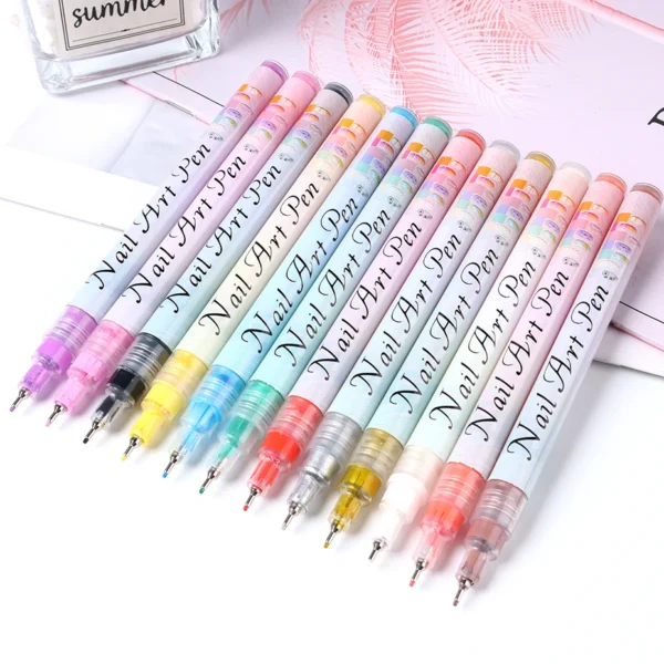 12pcs/Set Nail Art Graffiti Pen Nail Marker Drawing Abstract Lines Fine Sb1220898ff934c23809856c15e78970f2