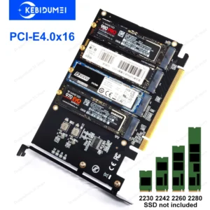 M.2 NVME SSD to PCIe 4.0 3.0 Adapter M.2 SSD GEN4