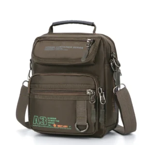 3707 Men Messenger Running Bags Casual Multifunction Small Travel Bags Waterproof