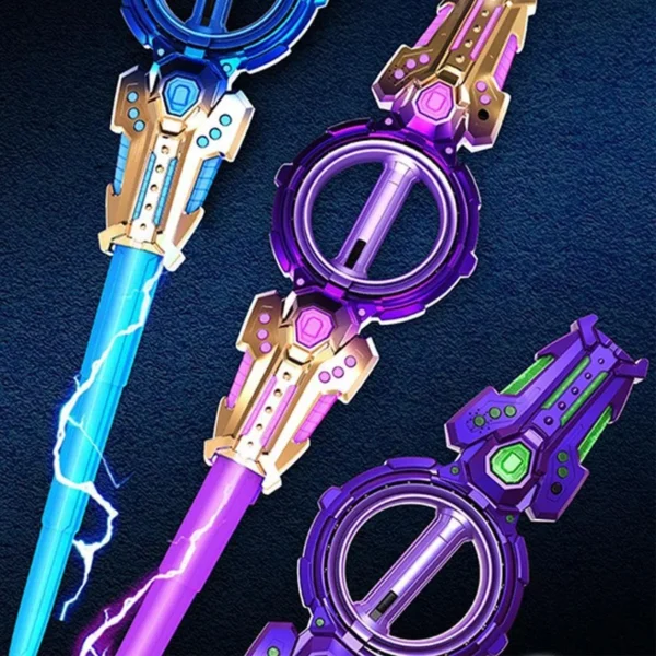 Outdoor Toy Bright Rotate Sword Multi-Color Flash LED Light Shine Cosplay Sb35ae0def5624388ad70b368943d4f8dX