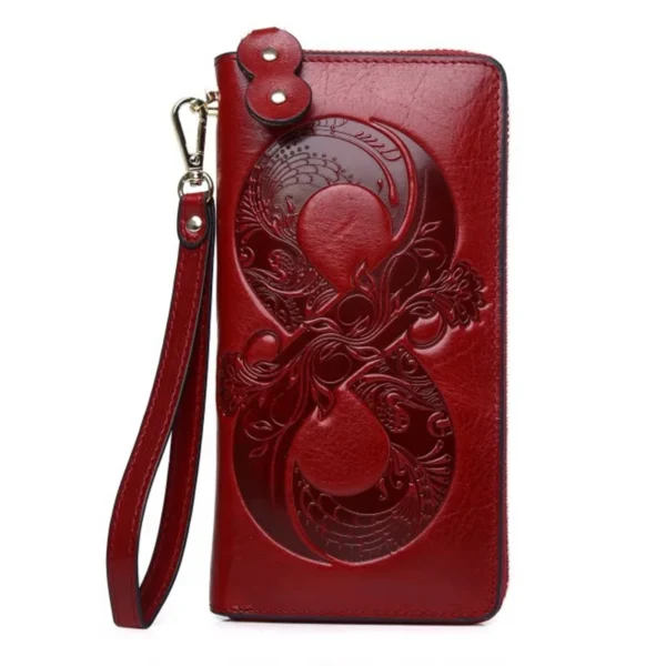 Vintage Genuine Leather Woman Wallet New Floral Real Cow Leather Purse Sb3ed1def2b51412893e9cb3e7800174eb