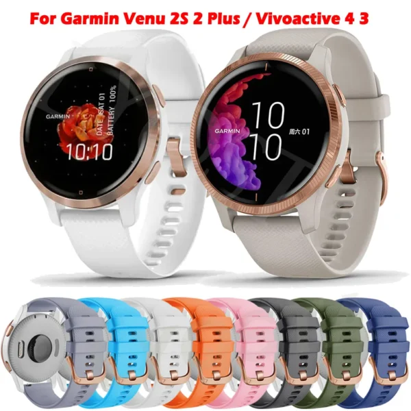Smart Watch Strap, 18/20/22mm, Compatible with Garmin Venu 2/2S Sb4dd4b96470a40abb763c366a9ed202eQ