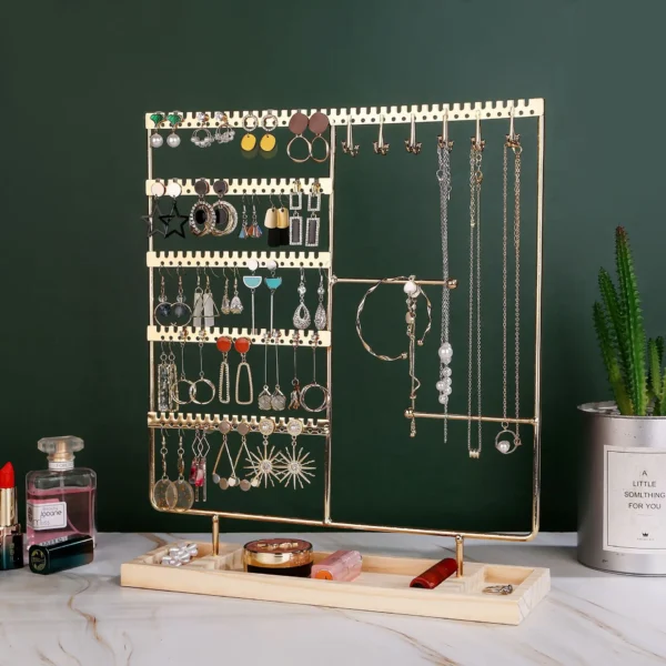Detachable Wooden Earring and Jewelry Storage Rack Sb53d8e3de8604388a1a6530860cc4b08M
