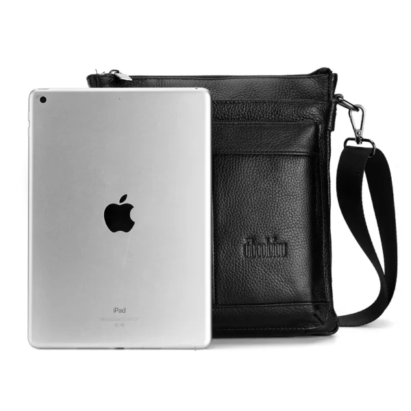 Men's faux leather Business Messenger Bag, Small Crossbody