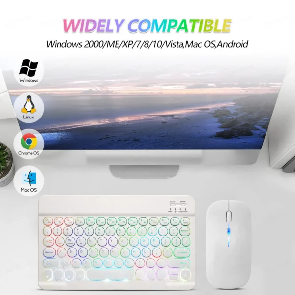Wireless Bluetooth Keyboard, Compatible with iPad Models Sb8804ff412484e67b3bf39f4578f891bk