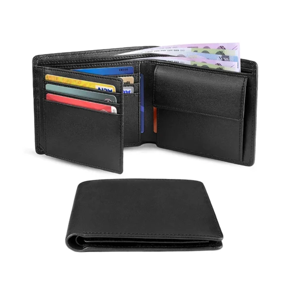 Wallets Mens Slim RFID Blocking with Coin Pocket 2 Banknote Compartments Sbc51e14575ae4077a44d252e7e1f134cu
