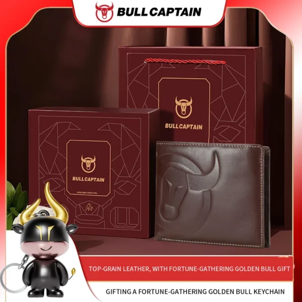 BULLCAPTAIN Fashion Big Logo Man Wallet  RFID Wallet Coin Sbdd0ce134054426a85e242b059c3413ey