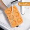 Pumpkin Silicone Molds Thanksgiving Fall Theme Ice Cube Tray Silicone Mold Making Muffin...
