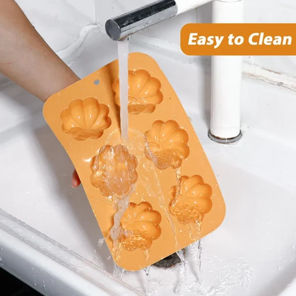 Pumpkin Silicone Molds Thanksgiving Fall Theme Ice Cube Tray Silicone Mold Making Muffin...