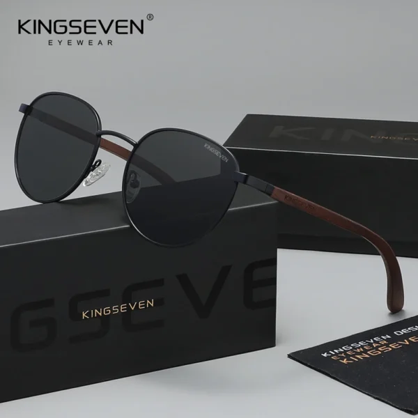 KINGSEVEN Stylish Classic Wooden Sunglasses Brand UV400 Protection Eyewear For Men Sbe200b4c4ec042d09f72b92f55768403C