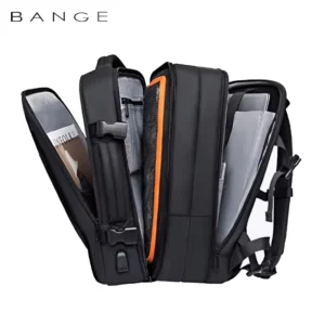 BANGE Expandable Men's Backpack Waterproof 17.3 in Laptop Backpack Man Large
