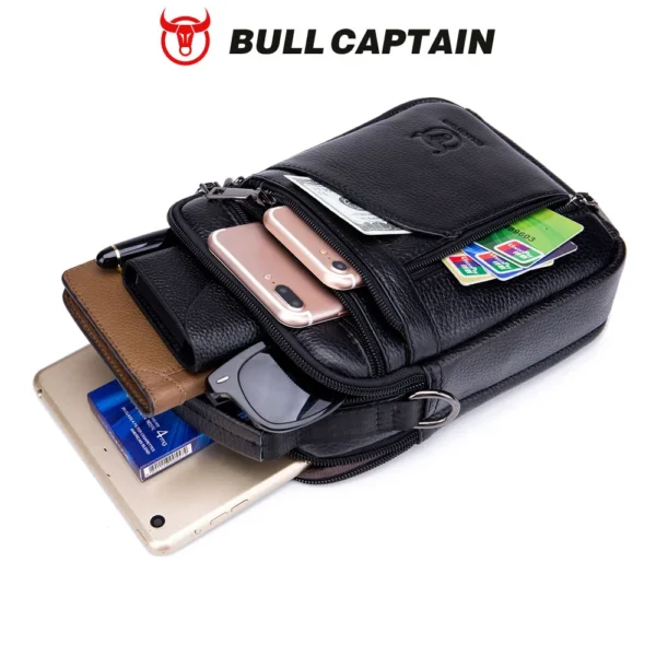 BULLCAPTAIN New Men Bag Genuine Leather Man Brand Crossbody Shoulder Bag Sbff814dd9b27498088113c25ce8b890e0