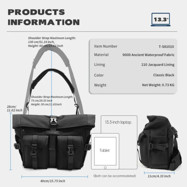 Men's Expandable Crossbody Shoulder Bag Sc1796a900910470ea2de82ae3937a677E