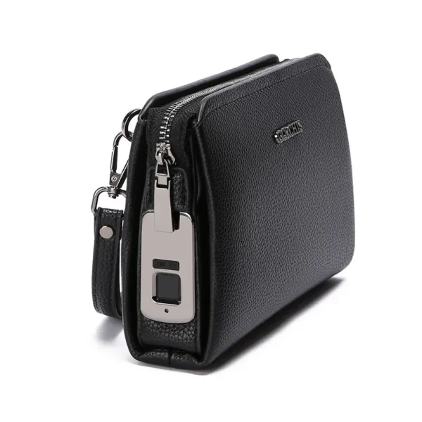 Leather Wallet FL-V1 Men Business Clutch Bag Smart Fingerprint Lock Security Sc1b5e55900204f7190aa9f3c409e4909T