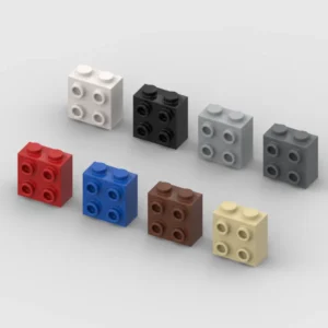 *Brick 1X2X1 2/3 W. 4 Knobs* Y2207 50pcs DIY enlighten block