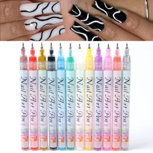 12pcs/Set Nail Art Graffiti Pen Nail Marker Drawing Abstract Lines Fine