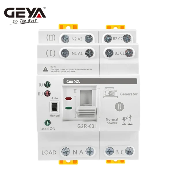 GEYA G2R Automatic Transfer Switch Din Rail ATS Dual Power Electrical Sc5b98c58c96c46ad9679783413a1cb1e2