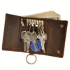 Coffee Colored Faux Leather Wallet, Multi-Function