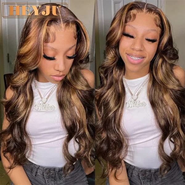 30-Inch Colored Highlight Brazilian Body Wave Lace Wig Sc7bcd2d28d8e4aff9721f89c95fda3ffr
