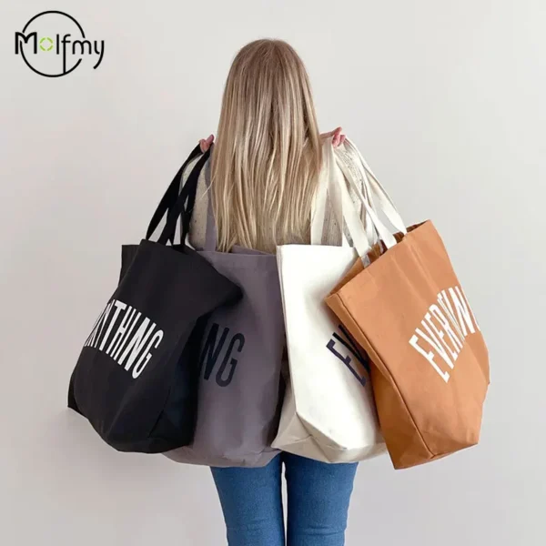 Large Capacity Canvas Tote Bag Extra Letters Fashion Beach Totes Bags Sc7da80a2870a454e8ec090f3be192962p