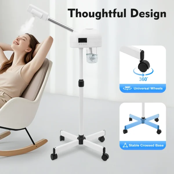 Professional Face Steamer Nano-Ion Ozone Hot Mist Hot Mist with LCD Sc9d7bb77f5ae4f9eb11e49df93a2f636U