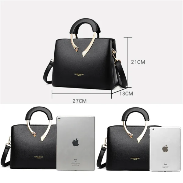 GENUINE VANDERWAH  Pu Leather Casual Tote Handbags Women Bags Scacbaf512e3e4be08ffa471919b9a7fek 1