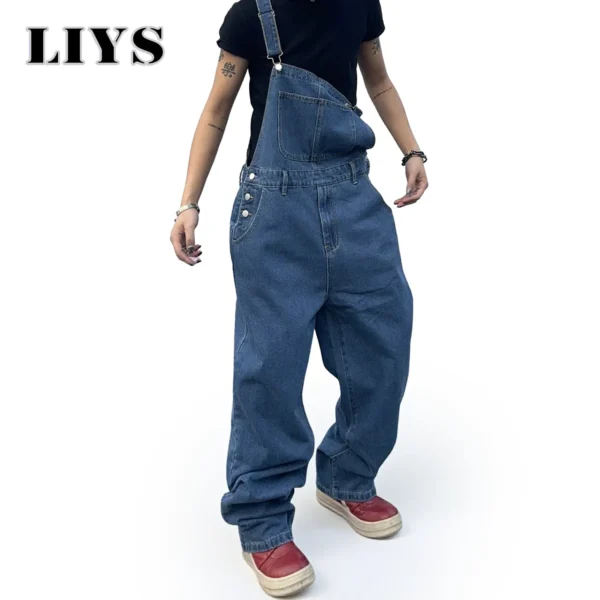 Men's Denim Suspender Overalls, Baggy Street Style Scb6396407a0146a3a861d6a5c76c556dM