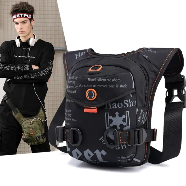 Waist Pack Hip Leg Bag for Men Motorcycle Waterproof Nylon Male Scb73d730a3c54af9abc1085e5b38e669e