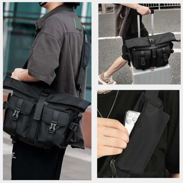 Men's Expandable Crossbody Shoulder Bag Scb99734d1f3d4774a11f1e22403e04700