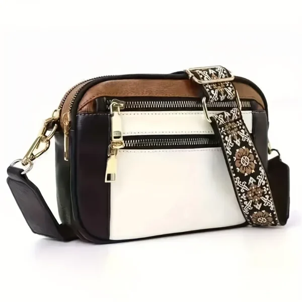 Retro Zipper Crossbody Bag Sce82dbbe66694c96b651a44c01a247c2b