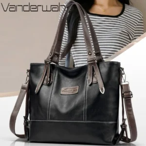 Four Arrows Genuine Brand Top Quality Leather Handbags Women Bags Large