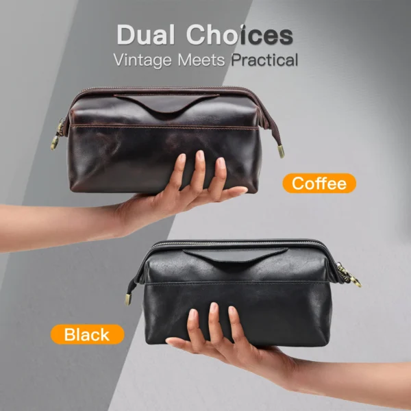 faux leather Travel Cable Organizer Bag