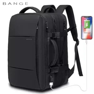 BANGE Travel Backpack Men Business Backpack School Expandable USB Bag Large