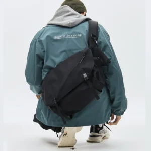 Causal Nylon Shoulder Man Bag Japanese Teenager School Laptop Sling Men's